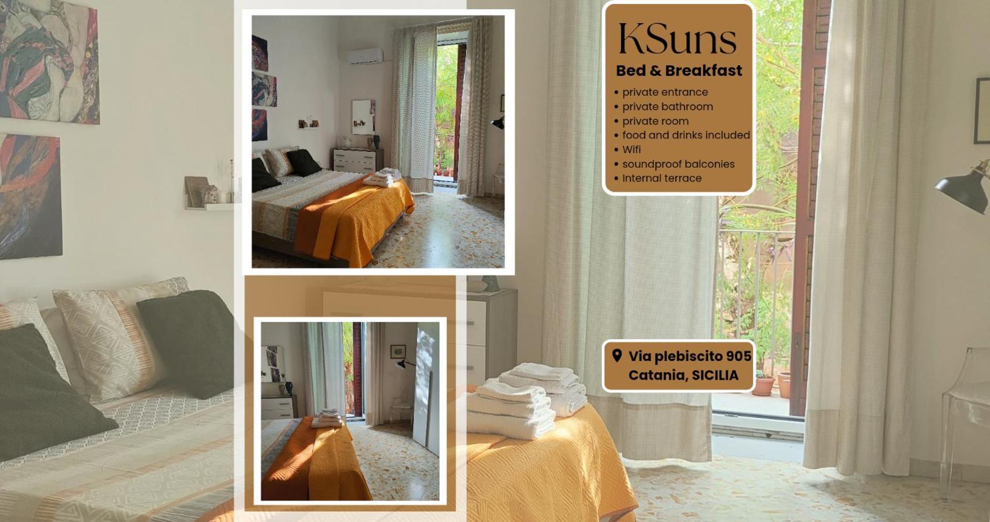 Bed and Breakfast Ksuns à Catane Extérieur photo
